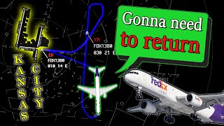 FedEx B757  SLAT PROBLEMS AFTER TAKEOFF  Emergency Return [upl. by Lassiter360]