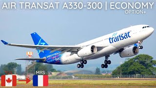 TRIP REPORT  Air Transat A330300  Montreal YUL to Marseille MRS  Economy Option [upl. by Gordan806]