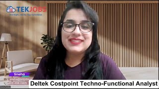 Deltek Costpoint Techno Functional Analyst 1115 Sneha [upl. by Aramahs803]