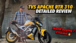 2024 Tvs Apache RTR 310 Detailed Review  Better than 390 Duke [upl. by Annirac]