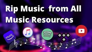 Best Way to Rip Music from All Music Resources  Free Download Streaming Music with AudiCable [upl. by Whitman]