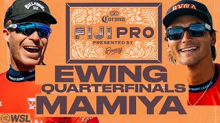 Ethan Ewing vs Barron Mamiya  Corona Fiji Pro presented by Bonsoy 2024  Quarterfinals [upl. by Asenev]