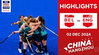 FIH Hockey Pro League 202425 Highlights Belgium vs England W  Match 1 [upl. by Furie691]