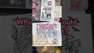 Which page should I color next spooky christmas coloringpages [upl. by Haramat]