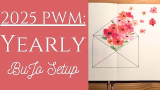 2025 ✨ Annual Bullet Journal Setup Easy Watercolour Florals amp Yearly Spreads You Have to Try PWM [upl. by Goldarina758]