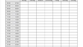 Stundenplan  Tagesplan  Wochenplan zum Ausdrucken erstellen Open Office Calc Für Anfänger [upl. by Primaveria]