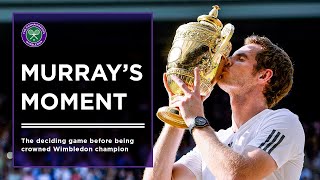 Andy Murrays Final Game vs Novak Djokovic Before Being Crowned Wimbledon Champion 🏆 [upl. by Llemert]