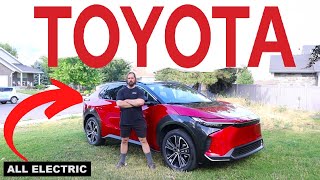 Toyota Is Going Electric Now NEW Toyota BZ4X [upl. by Grory845]