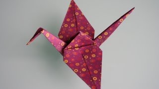 Origami Kranich crane [upl. by Lrig]