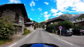 Autofahrt vom Col des Montez nach Le Tour  Vallée ChamonixMontBlanc  HauteSavoie [upl. by Ahsiekram486]