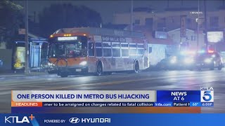 Police identify suspect in deadly hijacking of Metro bus in LA [upl. by Irrac603]