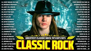 Top 100 Classic Rock Songs Of 80s 90s🔥ACDC The Eagles Queen Def Leppard Guns N Roses Aerosmith [upl. by Lorna]