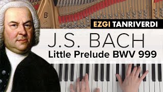 Bach  BWV 999 Little Prelude C minor  Ezgi Tanriverdi 🎹 [upl. by Hunfredo]