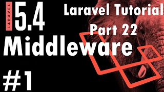 Laravel 54 Tutorial  Middleware 1 How to use Middleware  Part 22  Bitfumes [upl. by Maddeu]