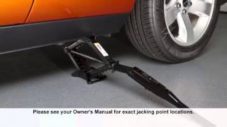 2014 Dodge Challenger  Jacking and Tire Change [upl. by Philoo]