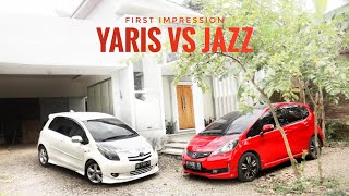 Honda Jazz Vs Yaris Matic First Impression [upl. by Airalav]