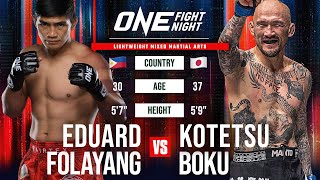 Eduard Folayang vs Kotetsu Boku  Full Fight Replay [upl. by Kesley]