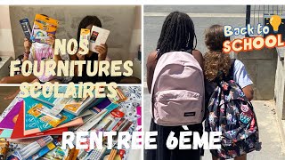 Fournitures scolaires  Rentrée en 6ème  Back to School 🙌🏾 [upl. by Annahvas]