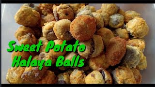 Sweet potato halaya balls [upl. by Bronk]