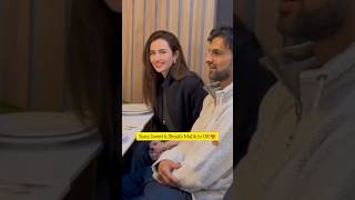 sana javed amp Shoaib Malik in UK youtubeshorts shorts viral sanajaved shoibmalik trending [upl. by Ojahtnamas290]