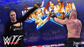 WWE Royal Rumble 2022 WTF Moments  Ronda Rousey amp Brock Lesnar Secure SHOCKING WINS [upl. by Sundberg]