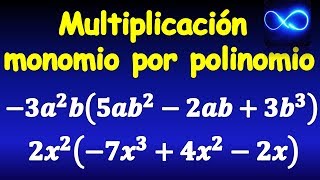 87 Multiplicación de monomio por polinomio MUY FÁCIL [upl. by Fernald660]