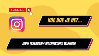 instagram wachtwoord wijzigen  Hoe Doe Je Het [upl. by Jez]