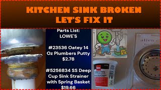 How to fix a failed kitchen sink drain [upl. by Stanhope951]