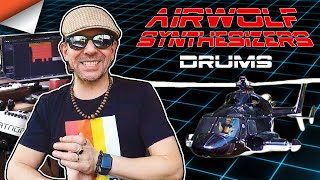 Airwolf Synthesizers Recreated Pt13 Drums [upl. by Nehte511]