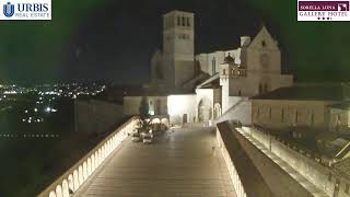 Assisi Live Webcam Basilica di San Francesco [upl. by Plafker341]