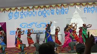 Budaraja Mancha Dasahara Mahoschav Ampani 2024 Dance With Saraswati Sisumandir Ampani Students [upl. by Brunell]