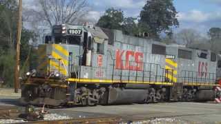 KCS GP38 Power Move in Gibsland LA [upl. by Alyekahs343]