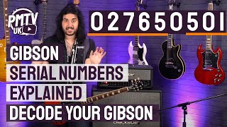 Gibson Serial Numbers Explained  How To Decode A Gibson Serial Number With Examples [upl. by Dnalyram]