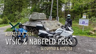 Austria Slovenia and Italy in one day on the BMW K1600GT The Vršič and Nasfeld pass in 4K [upl. by Pfaff384]