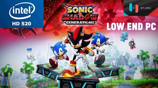 Sonic X Shadow Generations Ryujinx Intel HD 520 Low End PC [upl. by Arreit]