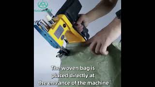 Portable Bag Sewing Machine Electric Sewing MachineFeed bag Sealing Machine [upl. by Barthol]