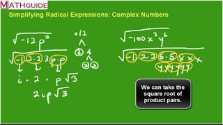 Simplifying Radical Expressions Complex Numbers [upl. by Fini]