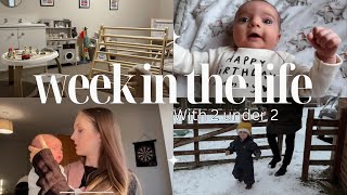 Spend the Week With Me Play Room Tour My Birthday amp Snow Day  2 under 2 [upl. by Hertberg]