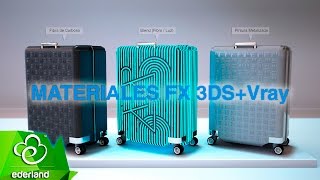 Creación de materiales Vray 30 amp 3ds max  FX especiales [upl. by Eihctir]