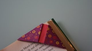 Origami Lesezeichen  Origami Bookmark [upl. by Halda]