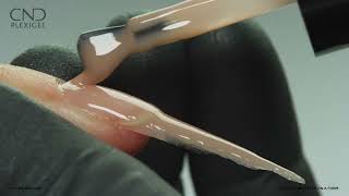 CND PLEXIGEL Builder Colors  How to make a Stiletto Nail [upl. by Flan884]