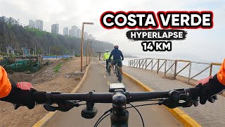 🌊 Ciclovía COSTA VERDE Hyperlapse  14 km de Magdalena del Mar a Chorrillos con Los ORUGAS 🐛 [upl. by Htur]