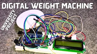 DIY Digital Weight Machine Project  Accurate Weight Measurement using ArduinoLCD [upl. by Miksen]