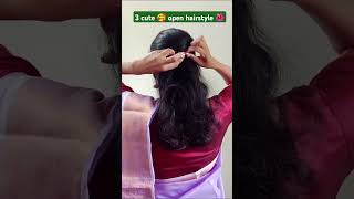 Beautiful saree hairstyle 🌺viralvideo sareehairstyle [upl. by Solana508]