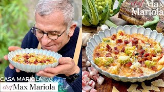 MINESTRA DI BROCCOLO romano GUANCIALE croccante 😍 e MALTAGLIATI  Ricetta di Chef Max Mariola [upl. by Fontes619]