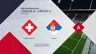 Switzerland vs Serbia  Letzigrund Stadion  202425 UEFA Nations League  PES 2021 [upl. by Eizeerb]