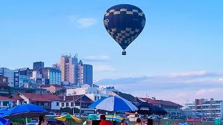 TorresRS Balão Decolando da Praia do Meio no Centro 4k [upl. by Daugherty]