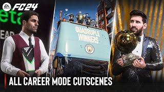 EA SPORTS FC 24  All Career Mode Cutscenes [upl. by Baynebridge385]