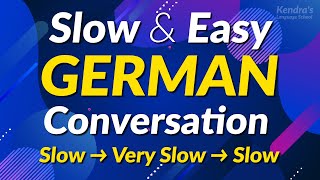 Slow amp Easy Practice Basic German Phrases to Improve your Conversation [upl. by Maighdlin]