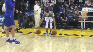 Stephen Currys Full PreGame Routine for Trail BlazersWarriors [upl. by Schafer398]